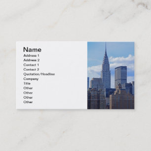 NYC Skyline Chrysler Building B1 Business Card
