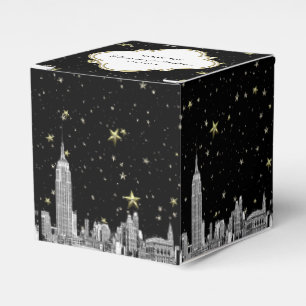 NYC Skyline Etched Starry DIY BG Colour Favour Box