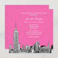NYC Skyline Etched Starry DIY BG Colour SQ Sweet 1