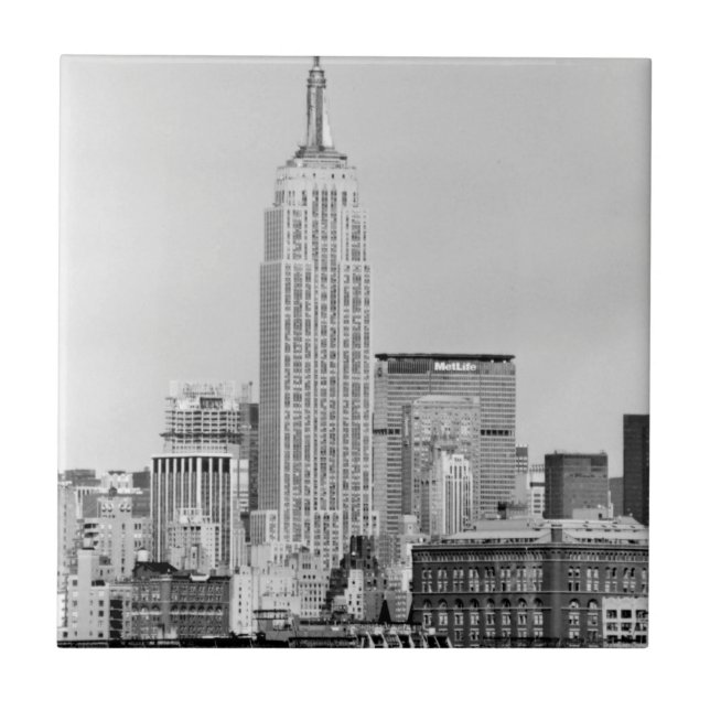 NYC Skyline IV Ceramic Tile (Front)