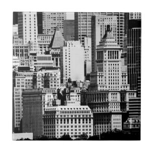 NYC Skyline IX Ceramic Tile