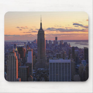 NYC Skyline just before sunset Mouse Pad