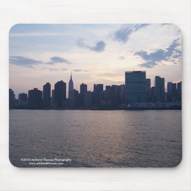 NYC Skyline on the East River Mousepad (Front)