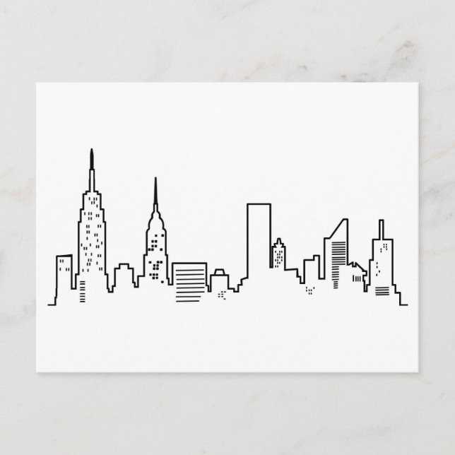 NYC Skyline Postcard (Front)