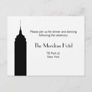 NYC Skyline Recption Card - Empire State Building