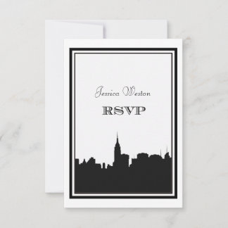 NYC Skyline Silhouette #2 DIY RSVP