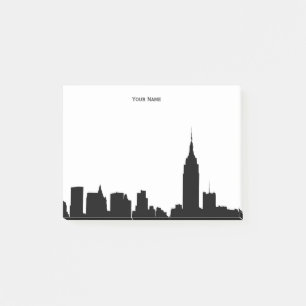 NYC Skyline Silhouette Post-it Notes