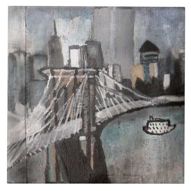 NYC Skyline Tile (Front)