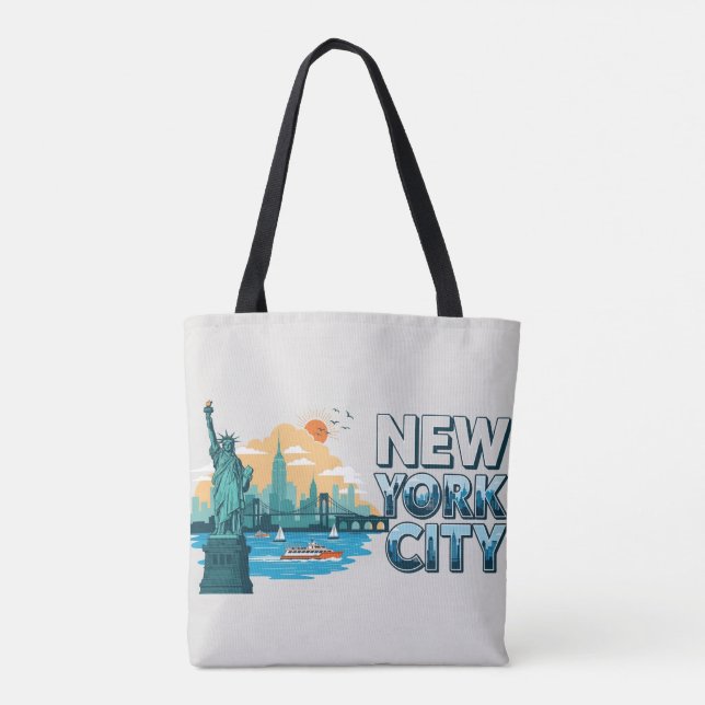 NYC Skyline Tote Bag (Back)
