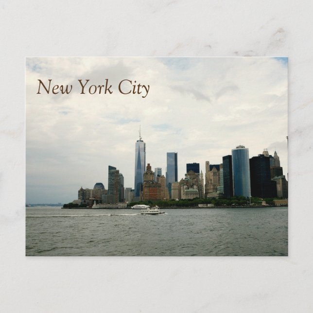 NYC Skyline, TOWER ONE Postcard (Front)