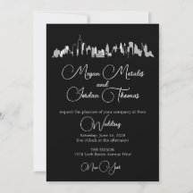 NYC Skyline Wedding Invitation