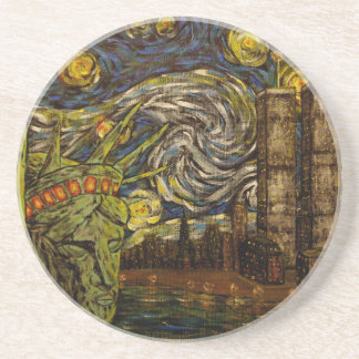 NYC Starry Night.: Twin Towers (The True Towers) Coaster