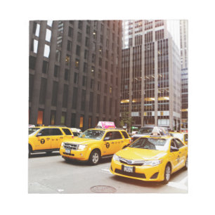 NYC taxi cabs in New York Notepad