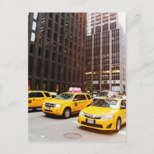 NYC taxi cabs in New York Postcard