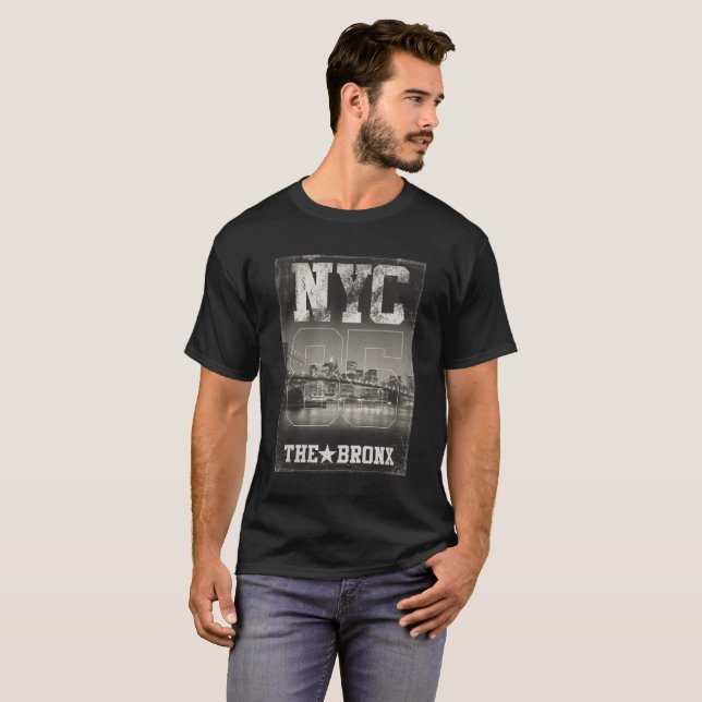 NYC, The Bronx, Big Apple, T-Shirt (Front Full)