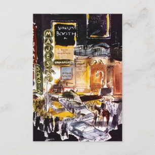 NYC Theatre District RSVP Card ~Fun to Customise