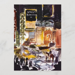 NYC Theatre District Themed Invitations ~ Sweet 16