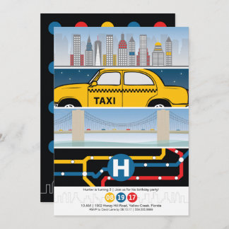 NYC Themed Birthday Invitation