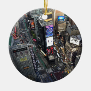 NYC Times Square Ceramic Ornament