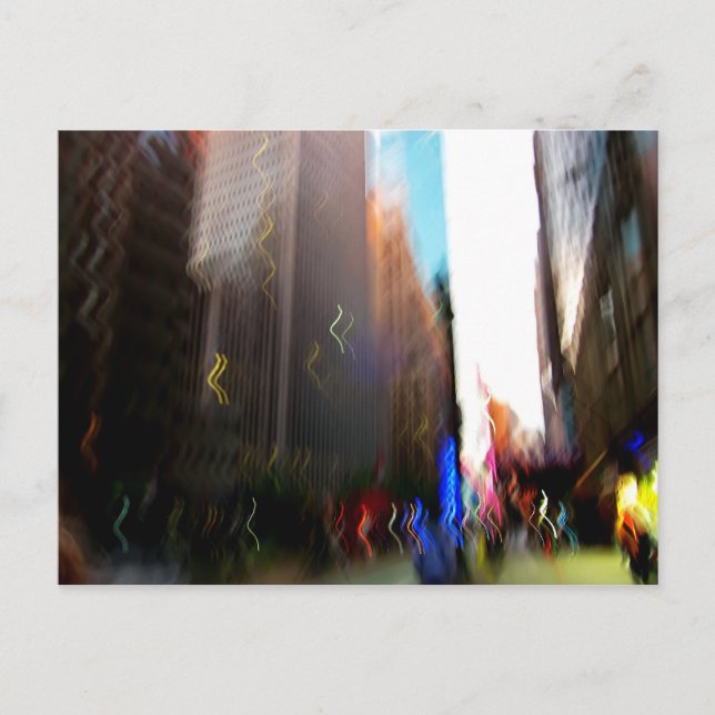 NYC Vertical Blur Postcard (Front)