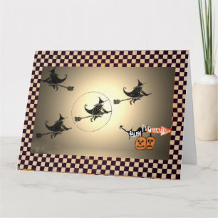 NYC Vintage Witch Halloween Card