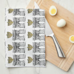 NYC Washington Square Arch Hanukkah Menorah Tea Towel<br><div class="desc">Kitchen towel features an original holiday-themed illustration of the Washington Square Arch in New York City, "dressed up" for Hanukkah with a menorah on top. A great Chanukah gift for your favourite chef! This design is also available on other products. Don't see what you're looking for? Need help with customisation?...</div>
