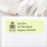 NYC Washington Square Menorah Hanukkah New York Return Address Label<br><div class="desc">Labels feature an original marker illustration of a classic New York City landmark,  "dressed up" for the holiday season. Great for mailing holiday greetings!

Don't see what you're looking for? Need help with customisation? Contact Rebecca to have something designed just for you.</div>