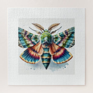 Nyceryx moth 200824IREF210 - Watercolor Jigsaw Puzzle
