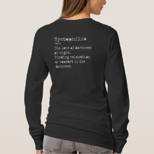 Nyctophilia: Long Sleeve Crew Neck T-Shirt