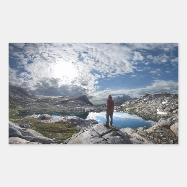 Nydiver Lakes - Ansel Adams Wilderness - Sierra Rectangular Sticker (Front)