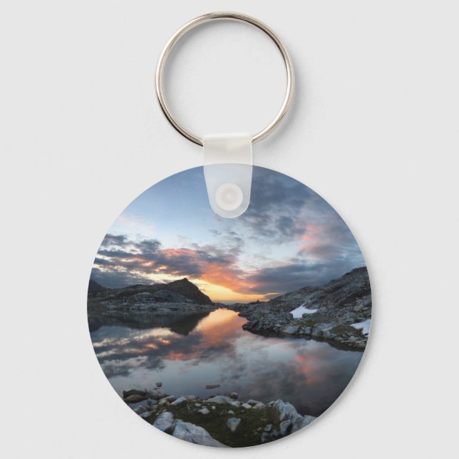 Nydiver Lakes Sunrise - Ansel Adams Wilderness Key Ring (Front)