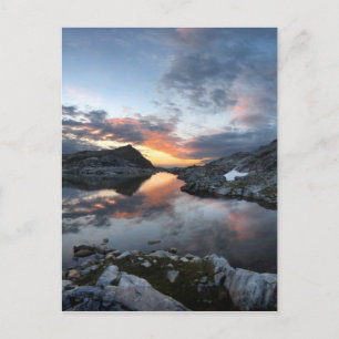 Nydiver Lakes Sunrise - Ansel Adams Wilderness Postcard