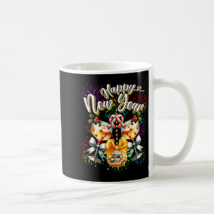 Nye Champagne Disco Coquette Bow New Year Firework Coffee Mug