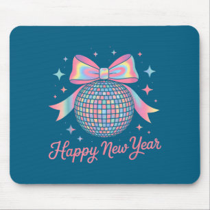 Nye Disco Ball Luxury Golden Happy New Year  Mouse Pad