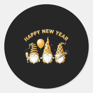Nye Gnome Shirts For Women, Happy New Year 2026 Pa Classic Round Sticker