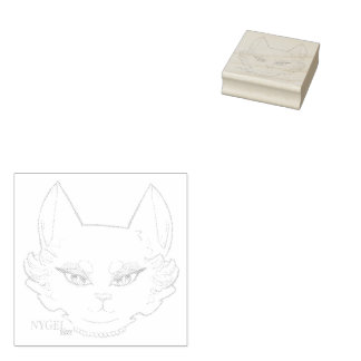 NYGEL pink stamp: Laurel Rubber Stamp