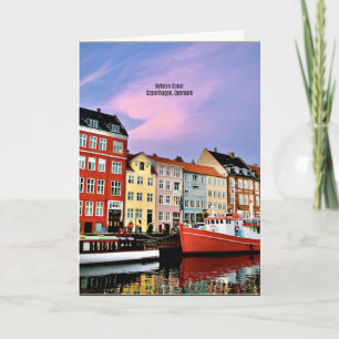 Nyhavn Canal, Copenhagen, Denmark Card