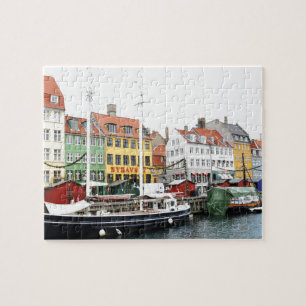 Nyhavn canal in Copenhagen, Danmark Jigsaw Puzzle