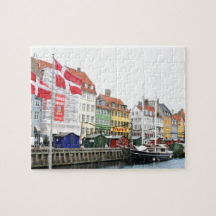 Nyhavn canal in Copenhagen, Danmark Jigsaw Puzzle