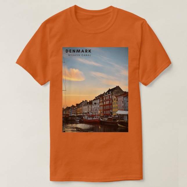 Nyhavn canaldenmark T-Shirt (Design Front)