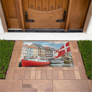 Nyhavn Copenhagen Denmark Doormat