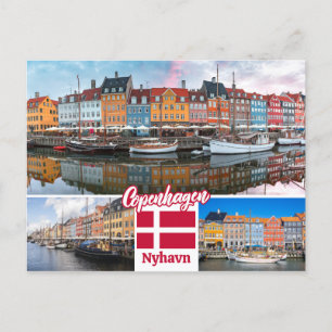 Nyhavn Copenhagen Denmark Postcard