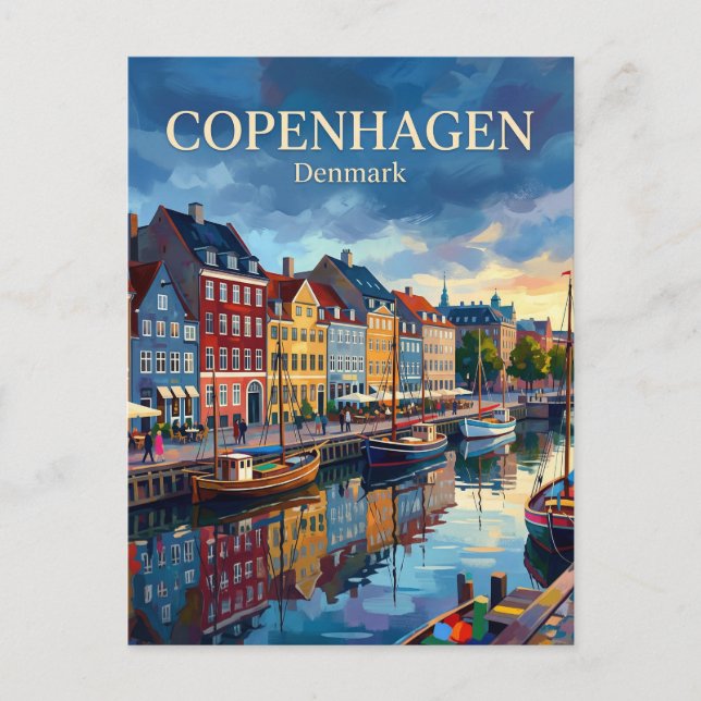 Nyhavn Denmark Postcard (Front)