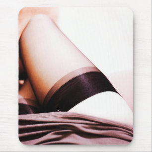Nylon Stocking Legs Revealed Mouse Pad