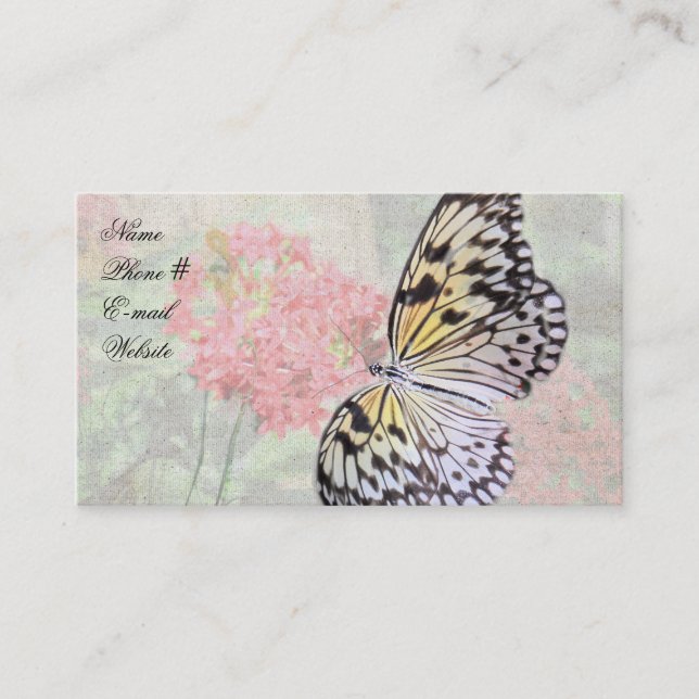 Nymph Butterfly Business Card (Front)