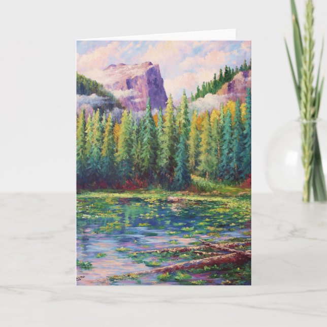 "Nymph Lake" (Blank Card) Card (Front)