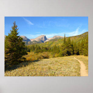 Nymph Lake Trail in Early Autumn Poster
