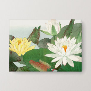Nymphaea lotus, Japanese woodblock print, 1917