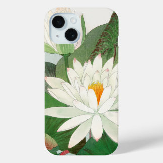 Nymphaea lotus, Japanese woodblock print, 1917 iPhone 15 Case