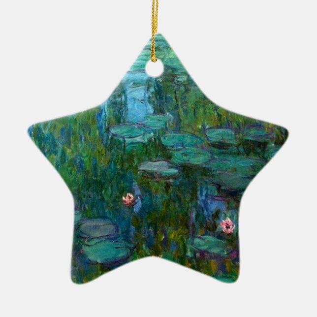 Nympheas Ceramic Ornament (Front)
